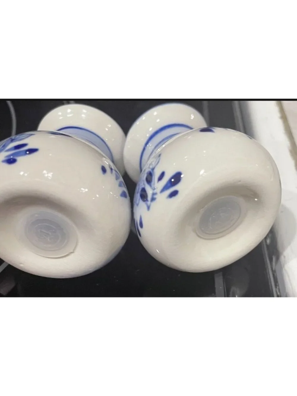 Holland/Delft Blue White Windmill Salt And Pepper Shakers Hand Painted